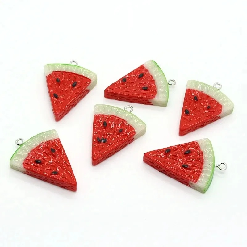 Resin Art Diy Kit - 10Pcs Double Sided Triangle Watermelon Resin