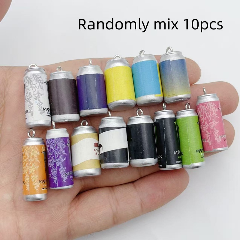 Resin Art Diy Kit - 10Pcs Mini Simulation Beverage Can Resin