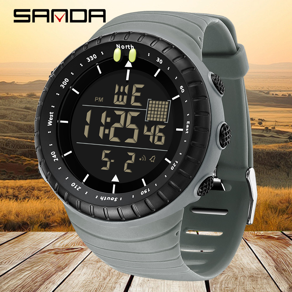 Resin Art Underwater - SANDA New 6256 Men's Electronic Watch
