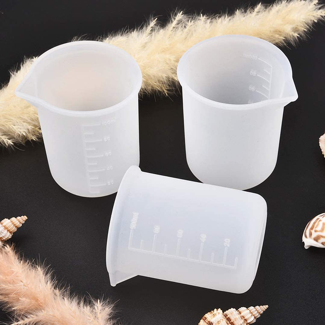 Resin Mixing Cup - 100ml silicone resin consumables measuring cup