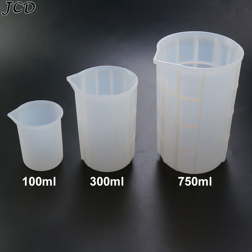 Resin Mixing Cup - JCD 100ML/300ML/750ML Silicone Measuring Cup With