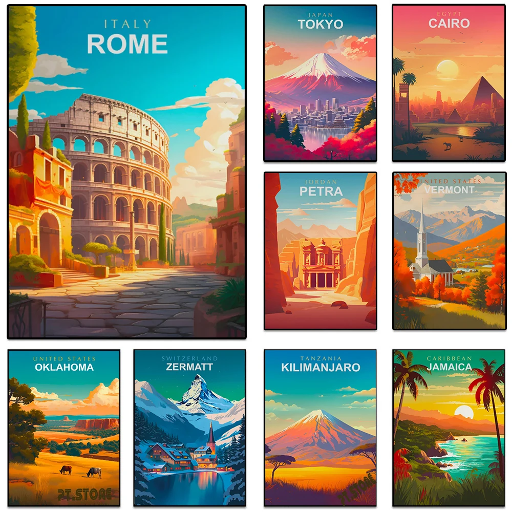 Resin Art World - World Travel Cities Posters Prints Rome