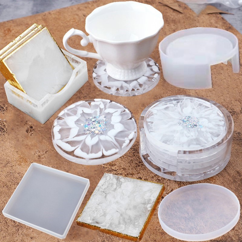 Resin Mixing Cup - SNASAN Coaster Cup Mat Silicone Mold