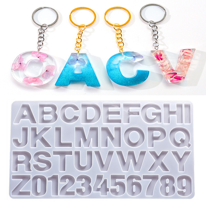 Resin Mixing Cup - Alphabet Epoxy Resin Silicone Mold DIY