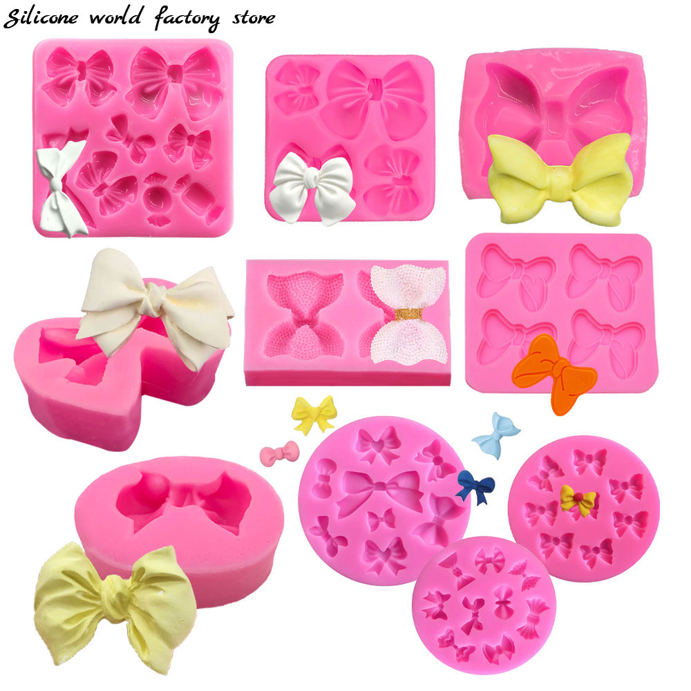 Resin Art World - Silicone World Bowknot Cake Silicone Mold