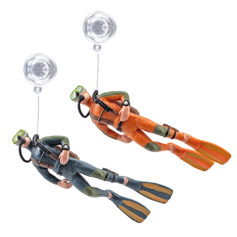 Resin Art Underwater - Aquarium Diver Decoration Floating Resin Divers