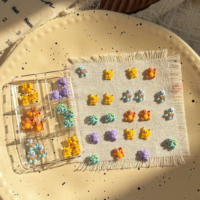 Resin Art Resin - Pokemon nail art accessories, cute mini