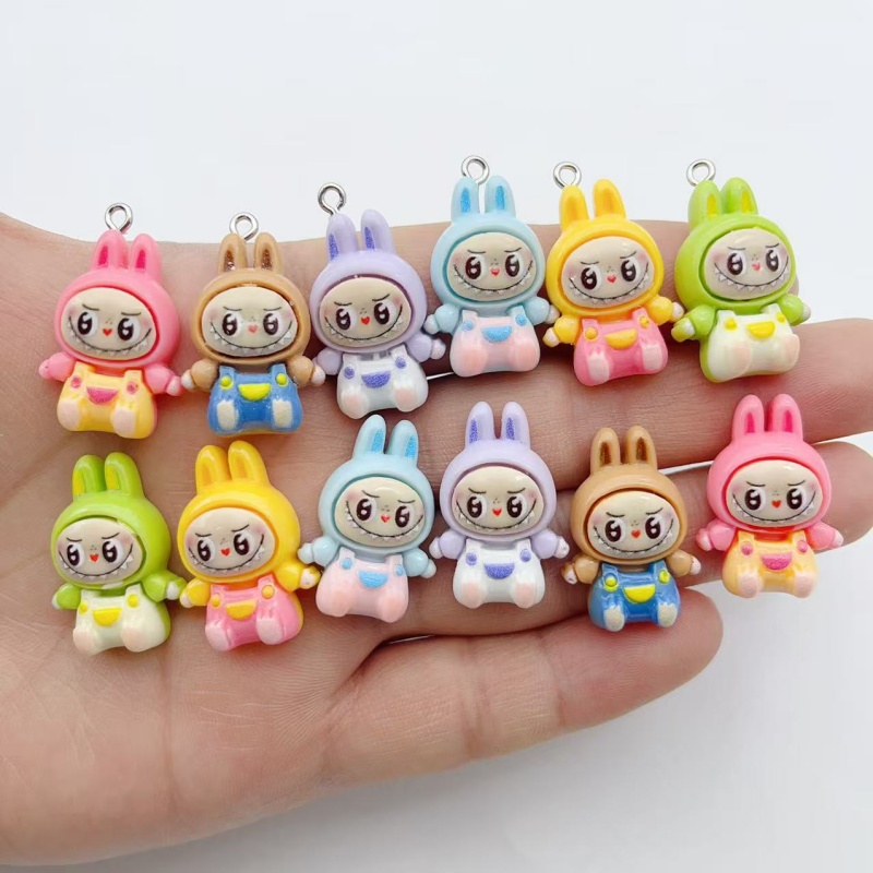 Resin Art Diy Kit - 10Pcs Kawaii Rabbit Strawberry House Resin