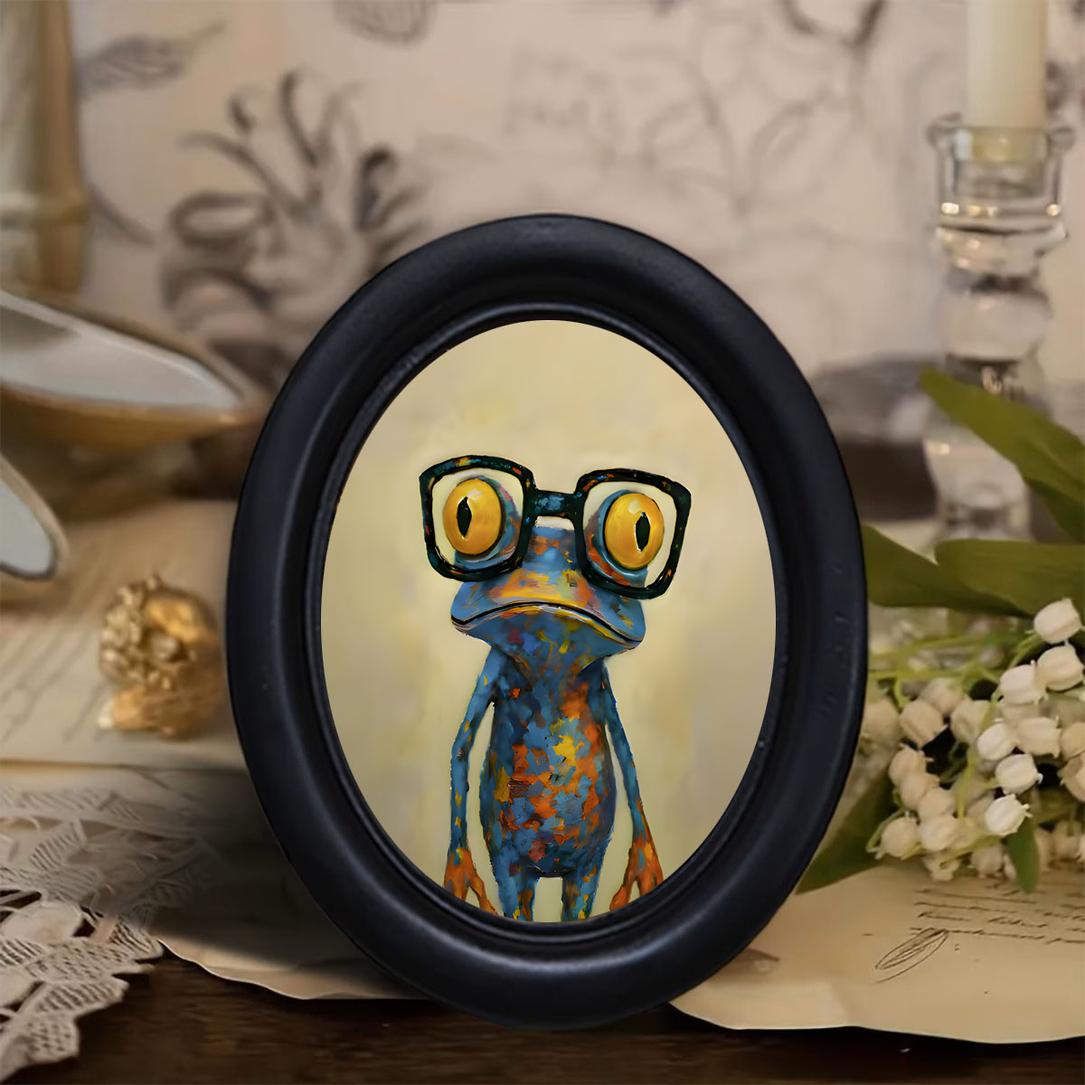 Resin Artist - 1 Piece of Trendy Frog-Patterned Wall