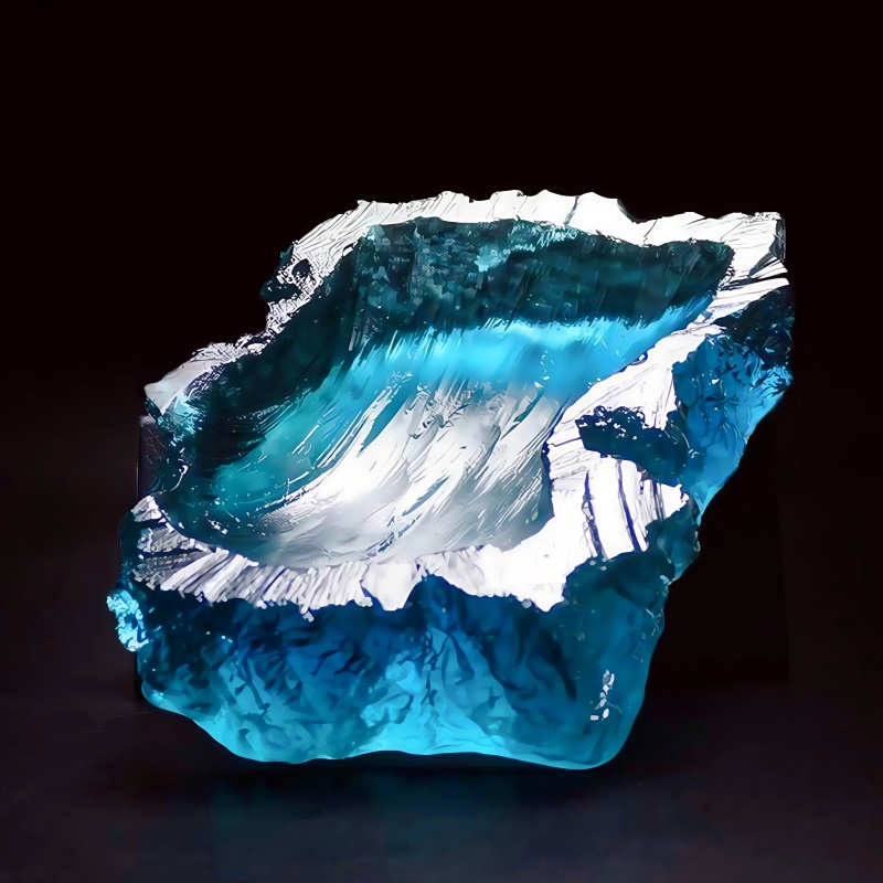 Resin Art Ring Design - Ocean Wave Design Plate Epoxy Resin