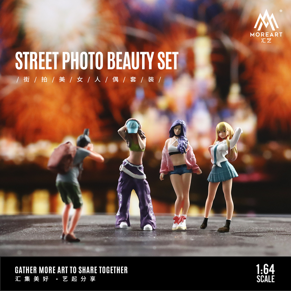 Resin Art Resin - More Art 1:64 Action Figure Set,Street