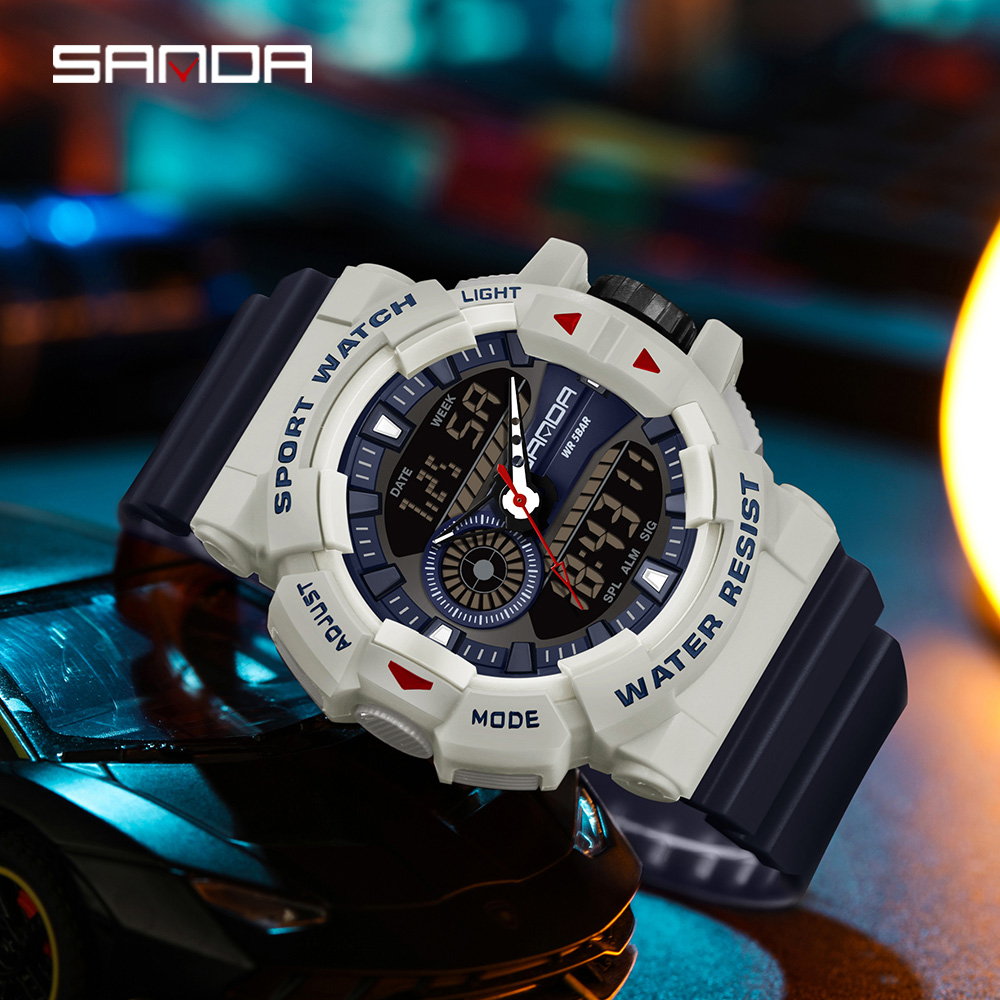 SANDA 3310 Fashion Men's Elect - Resin Art Underwater 评论和价格