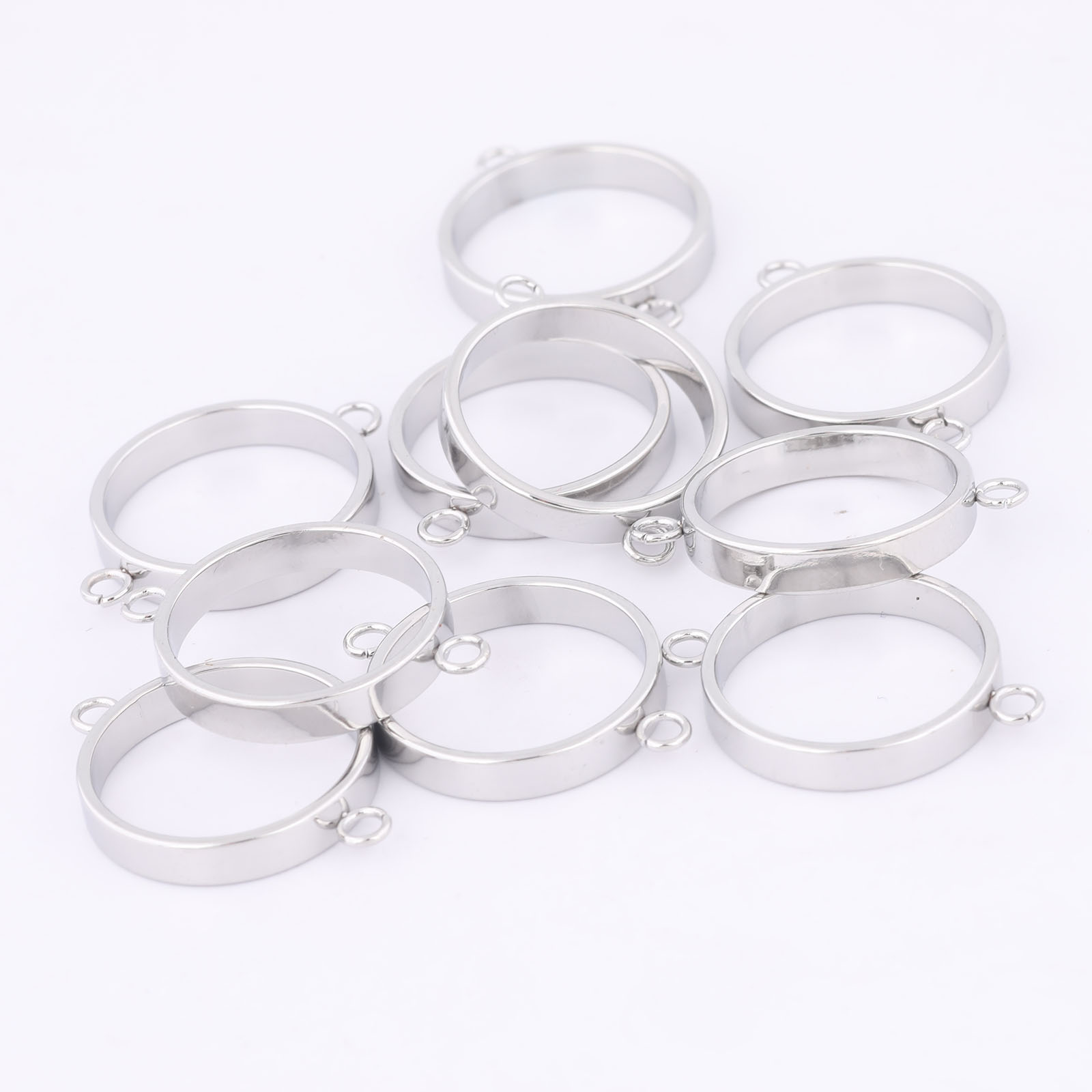 10pcs Stainless Steel 14mm Ope - Resin Art Diy Kit 评论和价格