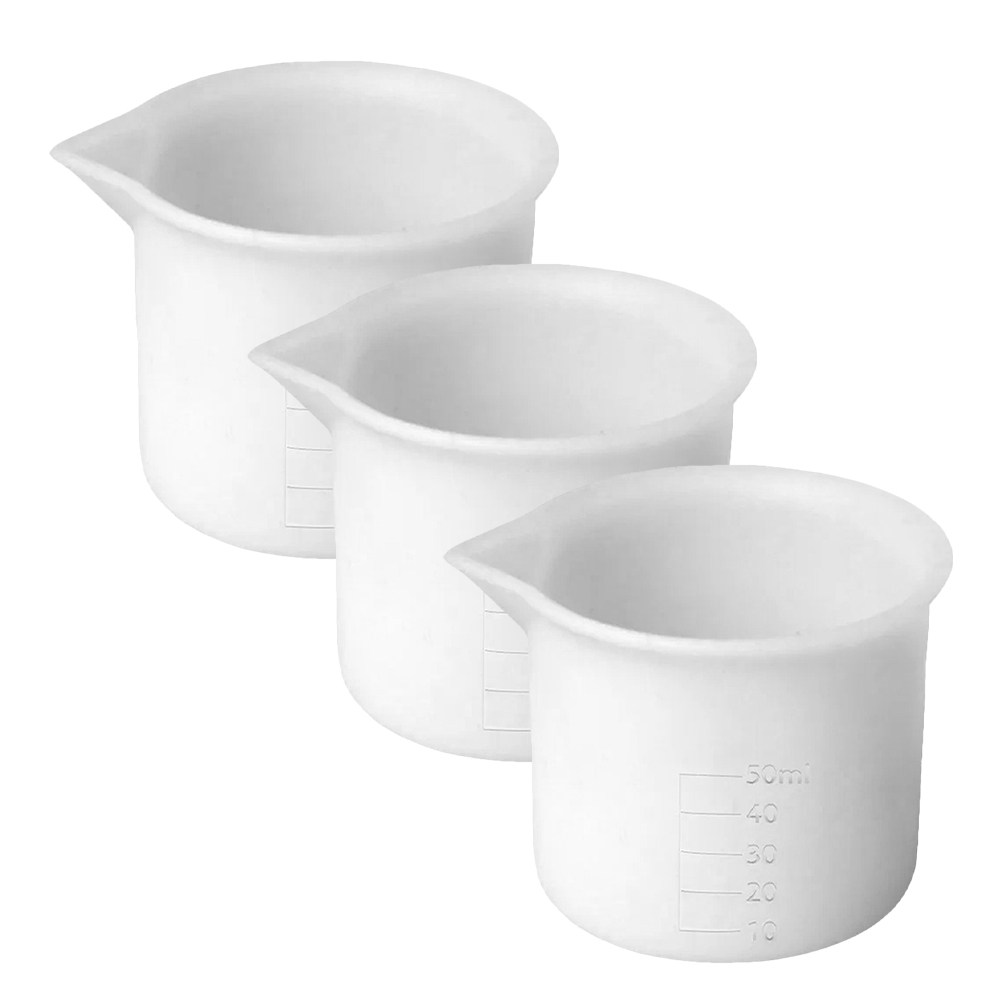 3Pcs 50Ml Silicone Measuring C - Resin Mixing Cup 评论和价格