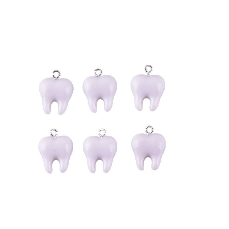 10pcs Cute White Teeth Resin P - Resin Art Diy Kit 评论和价格
