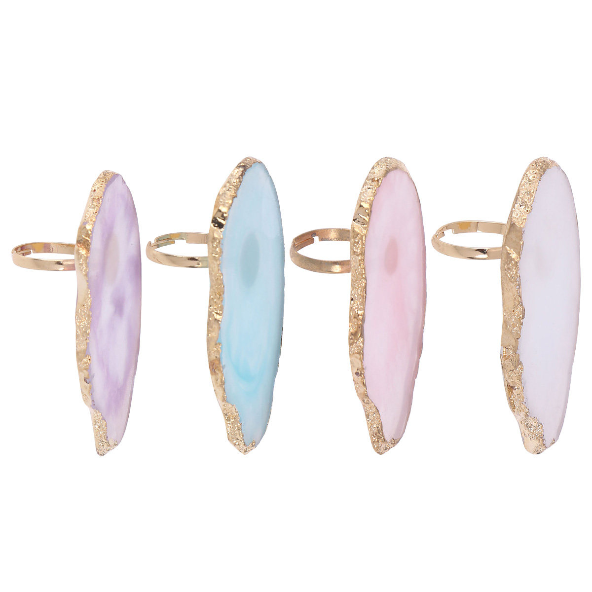Mini Finger Ring Nail Art Pale - Resin Art Ring Design 评论和价格