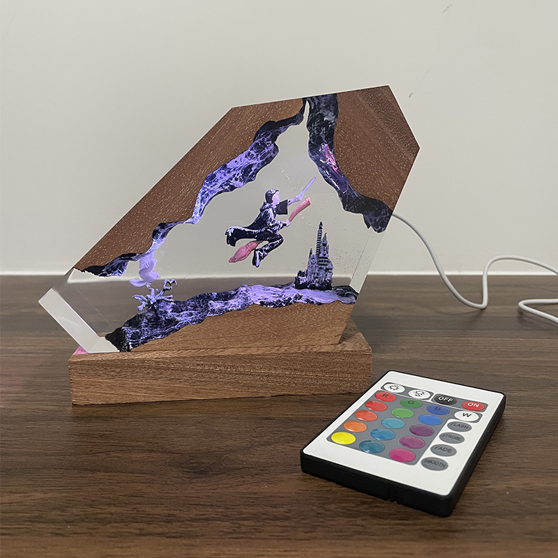 Wood Resin Epoxy Lamp Wizard B - Resin Artist 评论和价格