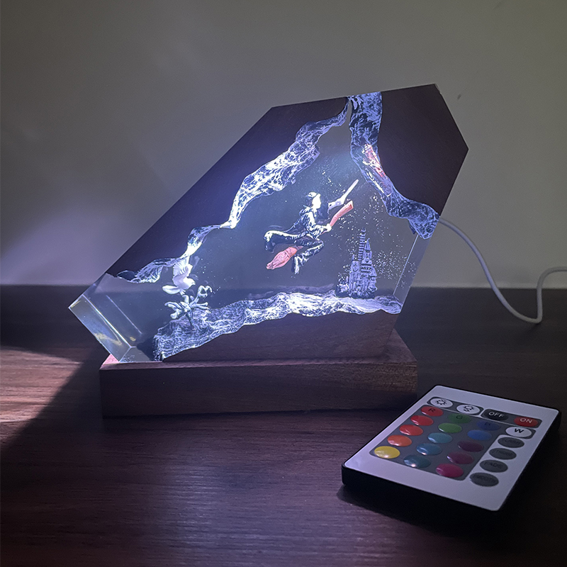 Wood Resin Epoxy Lamp Wizard B - Resin Artist 评论和价格