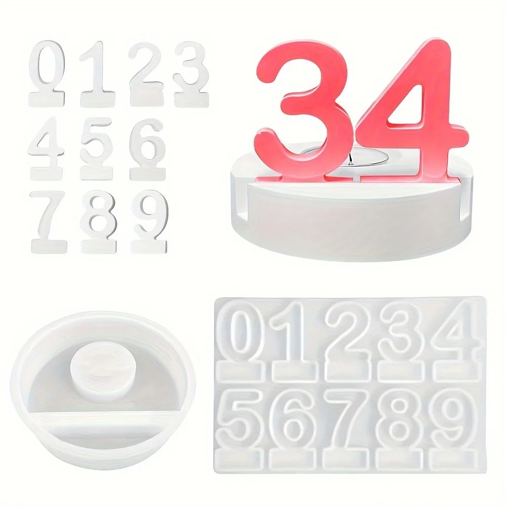 2pc Birthday Cake Silicones Mo - Resin Art Resin 评论和价格