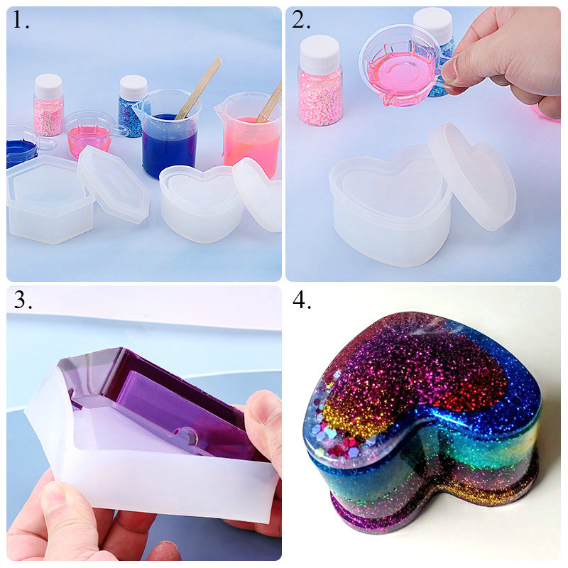 Silicone Resin Molds Kit Epoxy - Resin Art Earrings Kit 评论和价格