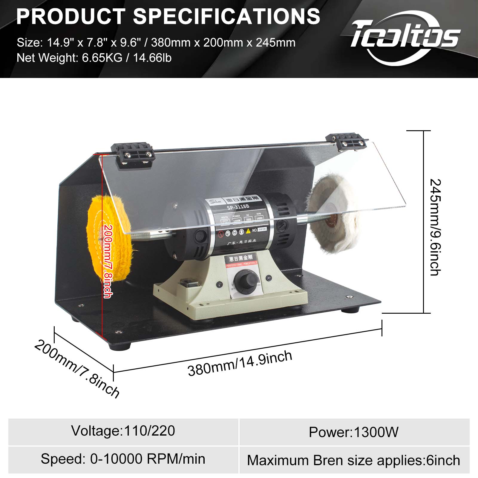 10,000RPM Dual-Wheel Jewelry P - Resin Art Drill Machine 评论和价格