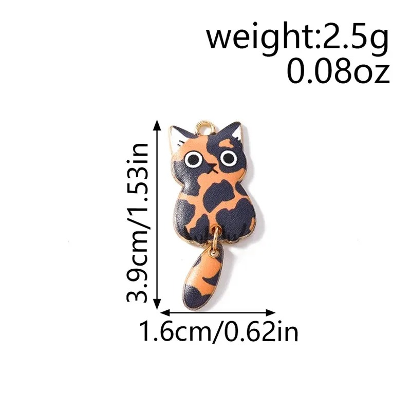 10Pcs 16×39mm Cute Cartoon Cat - Resin Art Diy Kit 评论和价格