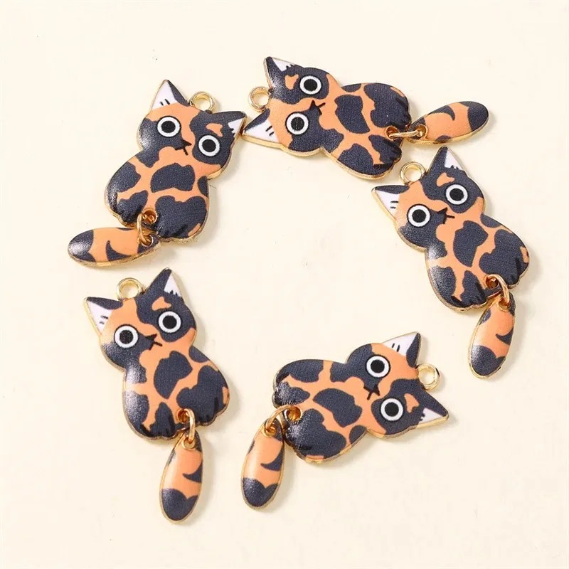 10Pcs 16×39mm Cute Cartoon Cat - Resin Art Diy Kit 评论和价格