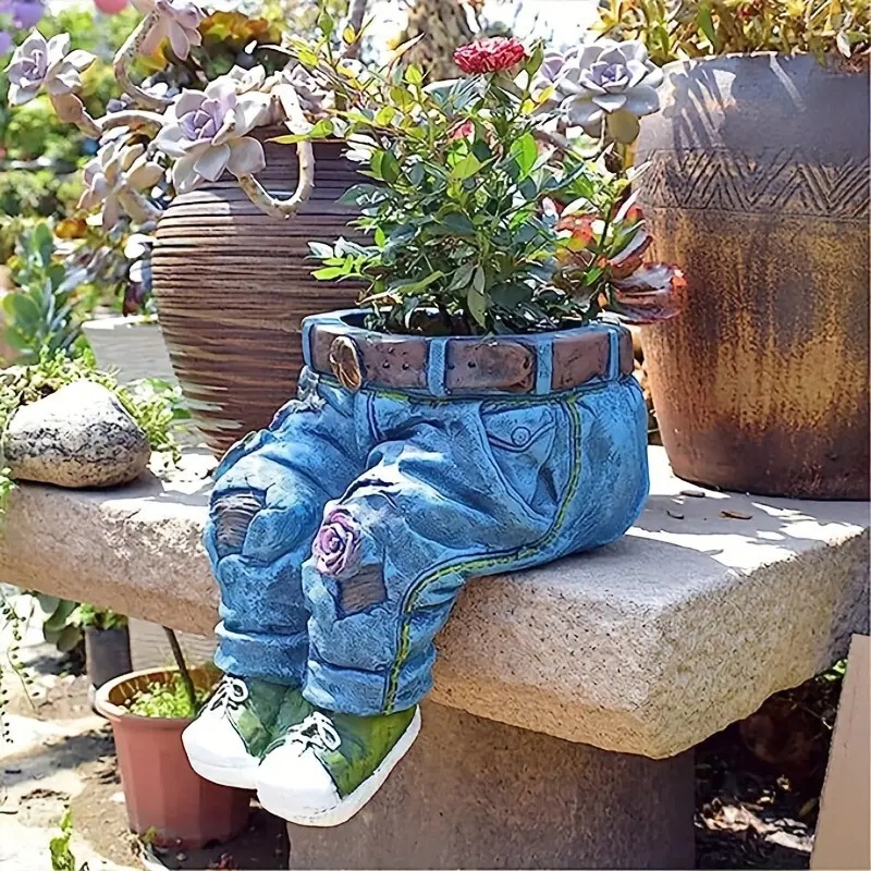 Resin Garden Denim Plant Pots  - Resin Artist 评论和价格