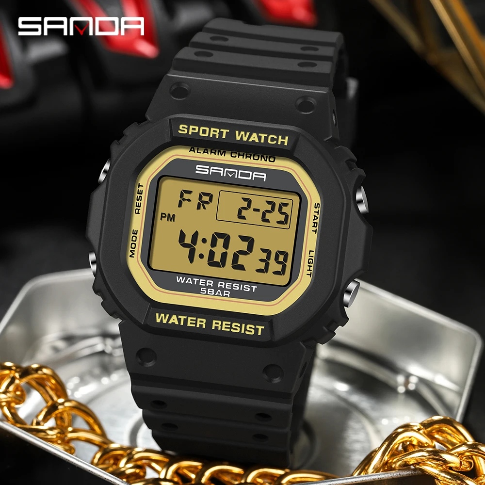 SANDA 2107 Children Watch Men  - Resin Art Underwater 评论和价格