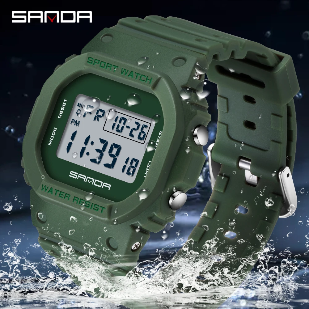 SANDA 2107 Children Watch Men  - Resin Art Underwater 评论和价格