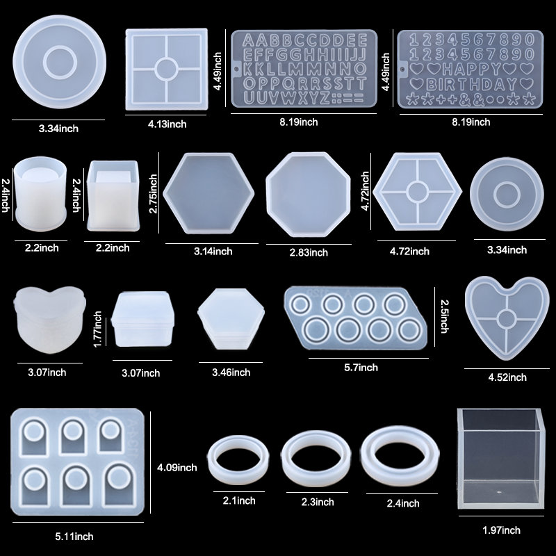 Silicone Resin Molds Kit Epoxy - Resin Art Earrings Kit 评论和价格