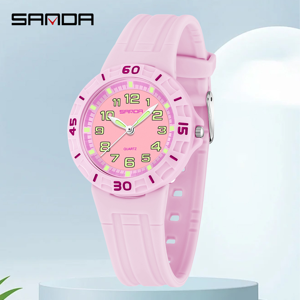 SANDA 6386 Student Quartz Watc - Resin Art Underwater 评论和价格