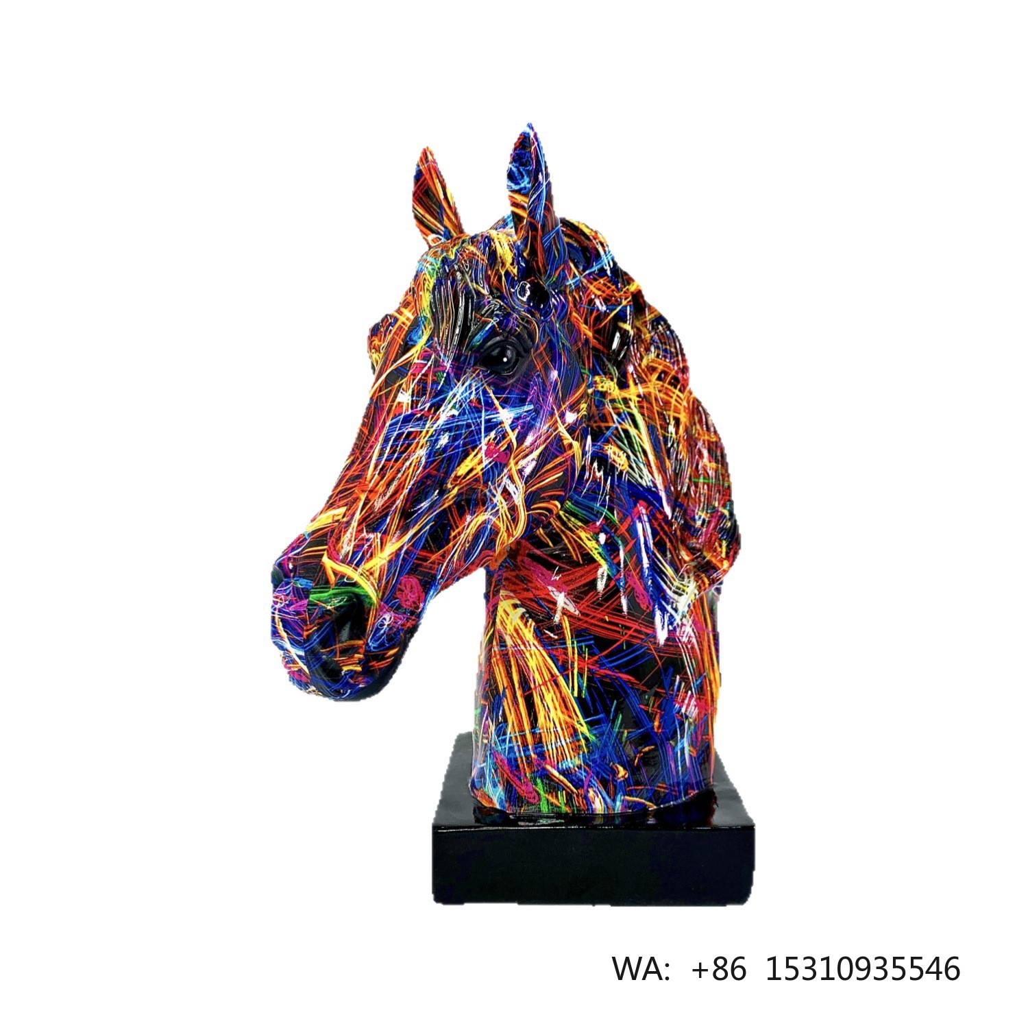 Creative Resin  Horse Head Orn - Resin Art Resin 评论和价格