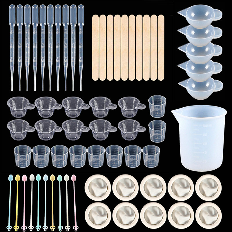 Epoxy Resin Tools Kit Silicone - Resin Mixing Cup 评论和价格