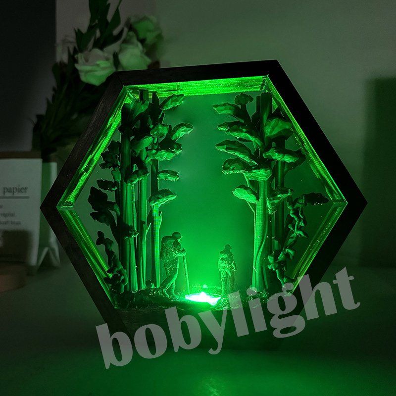 Hiker Figure Table Resin Lamp  - Resin Artist 评论和价格