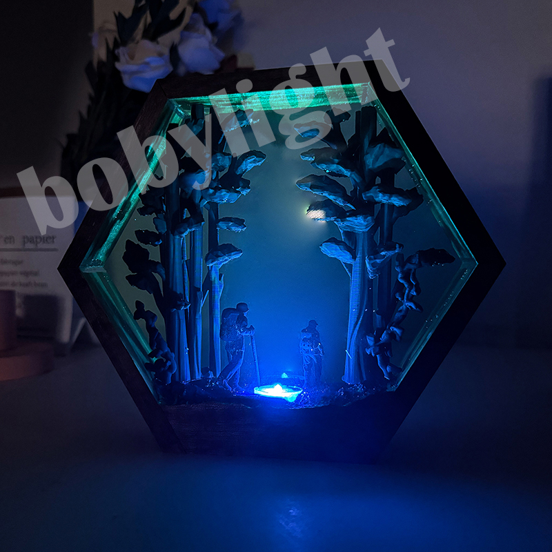 Hiker Figure Table Resin Lamp  - Resin Artist 评论和价格