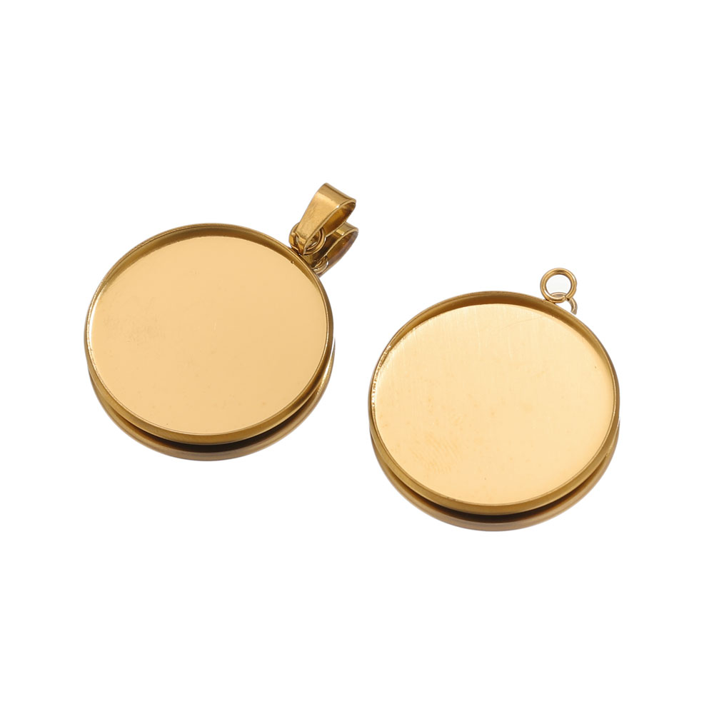 10pcs Stainless Steel Gold Pen - Resin Art Pendant 评论和价格
