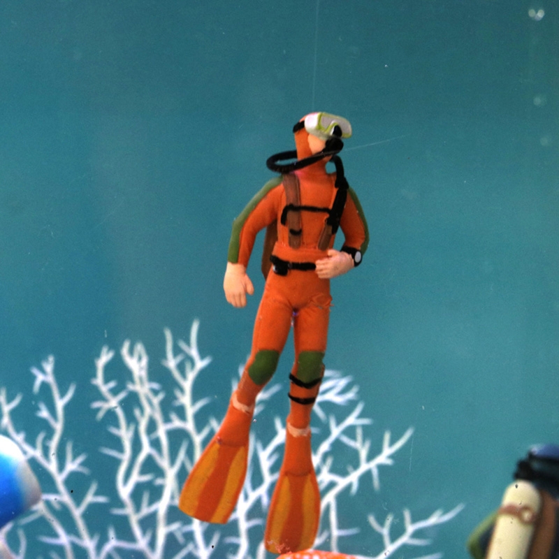 Aquarium Diver Decoration Floa - Resin Art Underwater 评论和价格