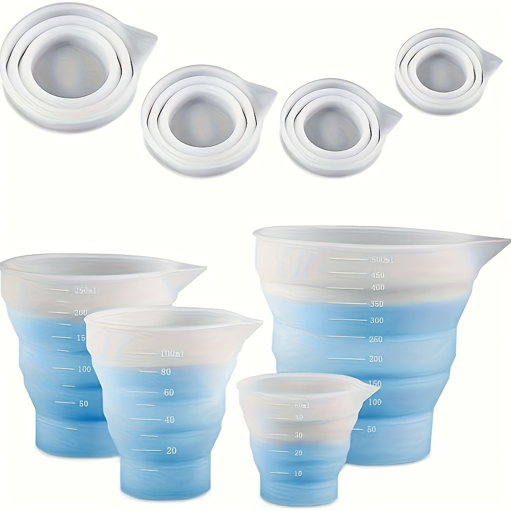 50-500ml Foldable Silicone Mea - Resin Mixing Cup 评论和价格