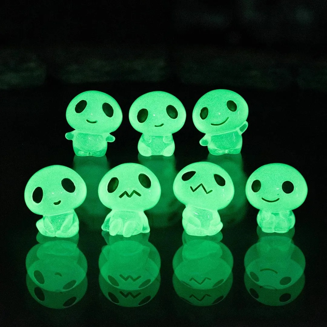 7Pcs Glow In The Dark Alien Re - Resin Art Pendant 评论和价格