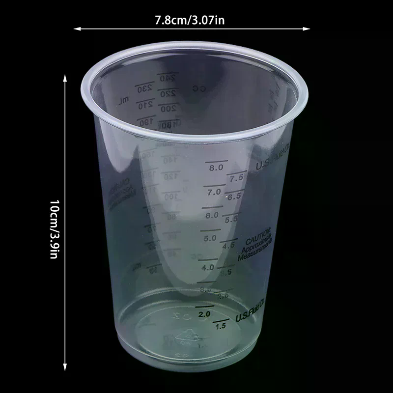 8OZ Disposable Plastic Measuri - Resin Mixing Cup 评论和价格