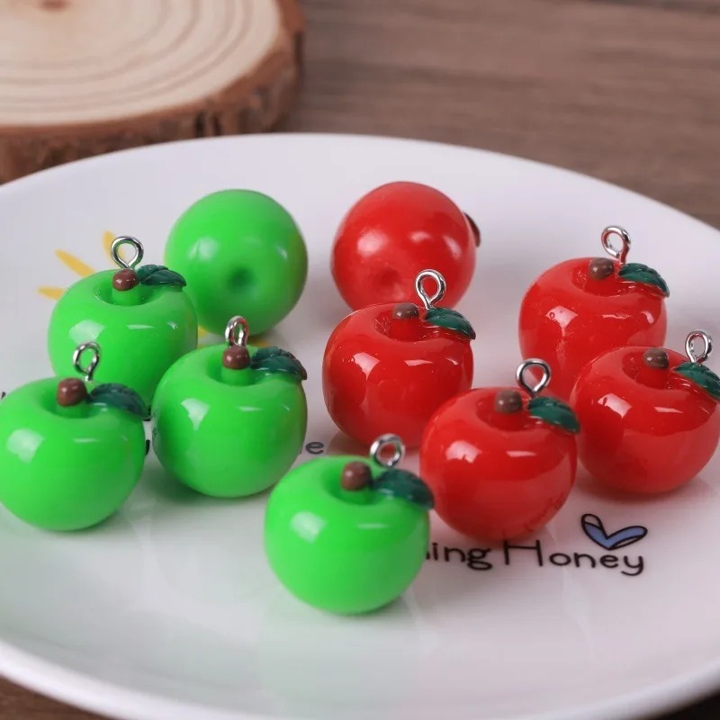 10 Pieces Realistic 3D Strawbe - Resin Art Pendant 评论和价格
