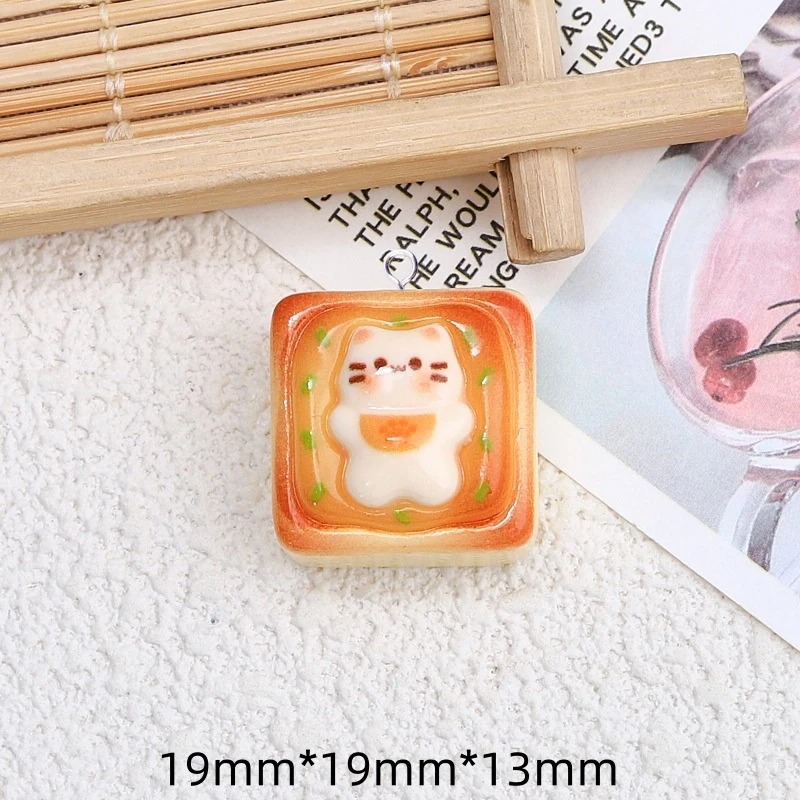 10Pcs Kawaii Cat Toast Bread R - Resin Art Diy Kit 评论和价格