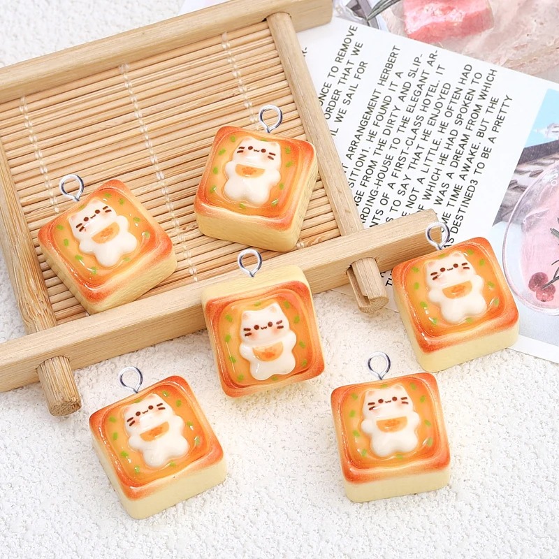 10Pcs Kawaii Cat Toast Bread R - Resin Art Diy Kit 评论和价格
