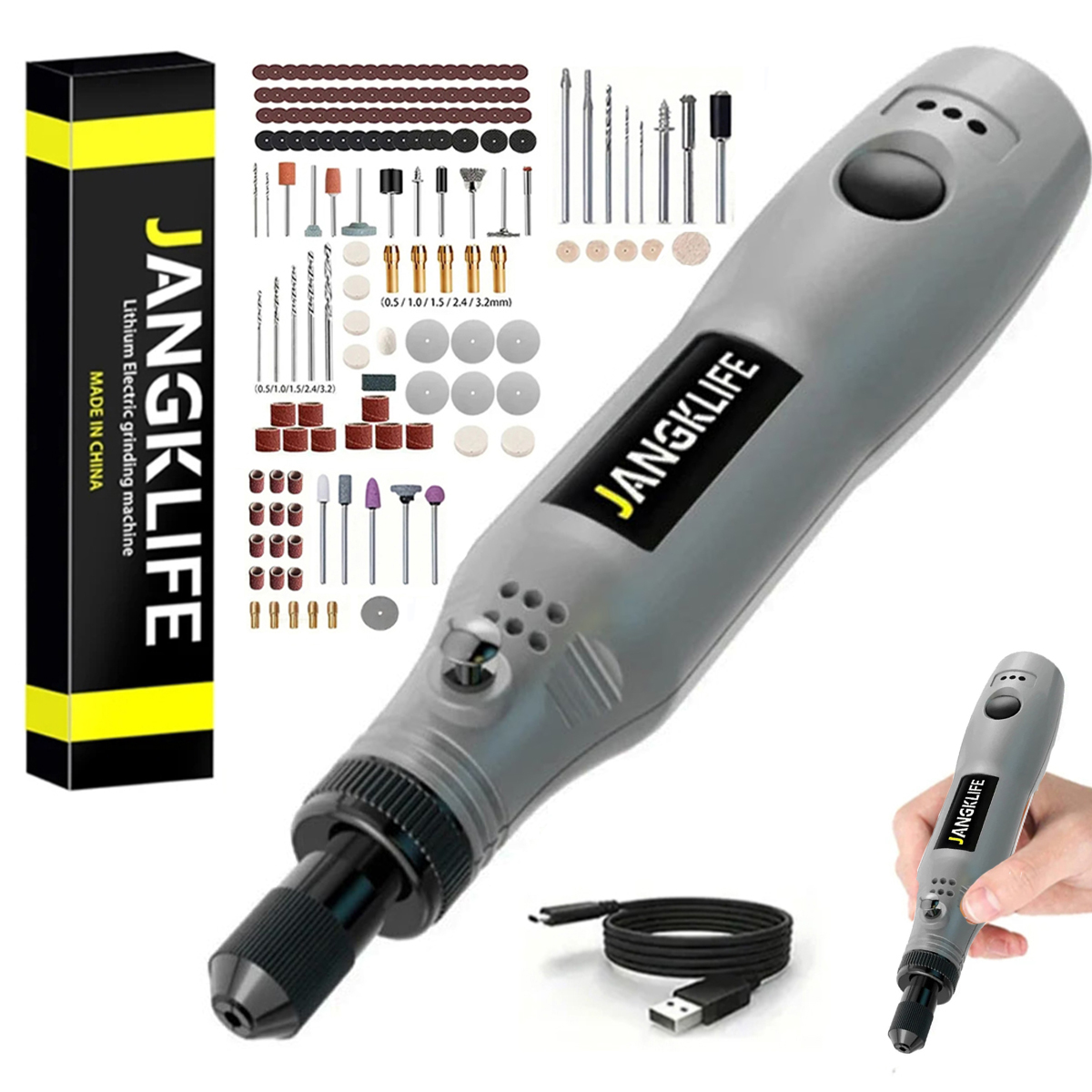 JANGKLIFE USB Cordless Rotary  - Resin Art Drill Machine 评论和价格