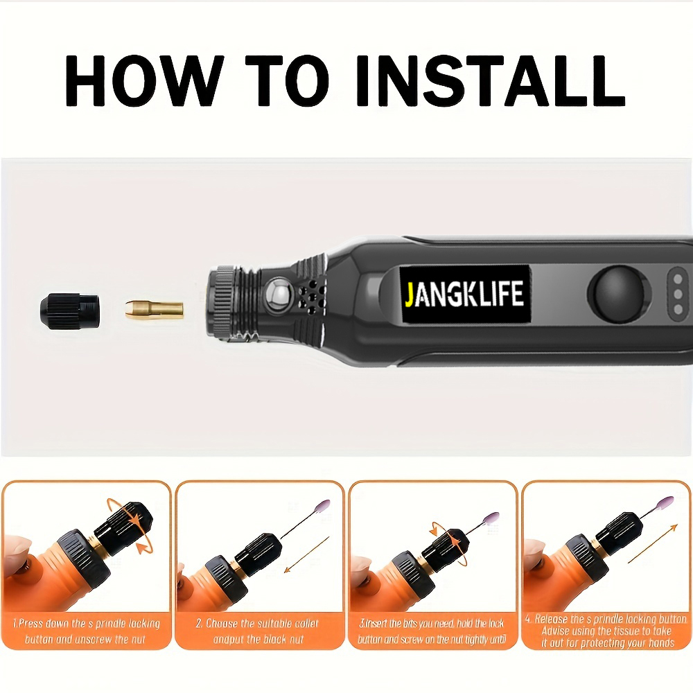 JANGKLIFE USB Cordless Rotary  - Resin Art Drill Machine 评论和价格