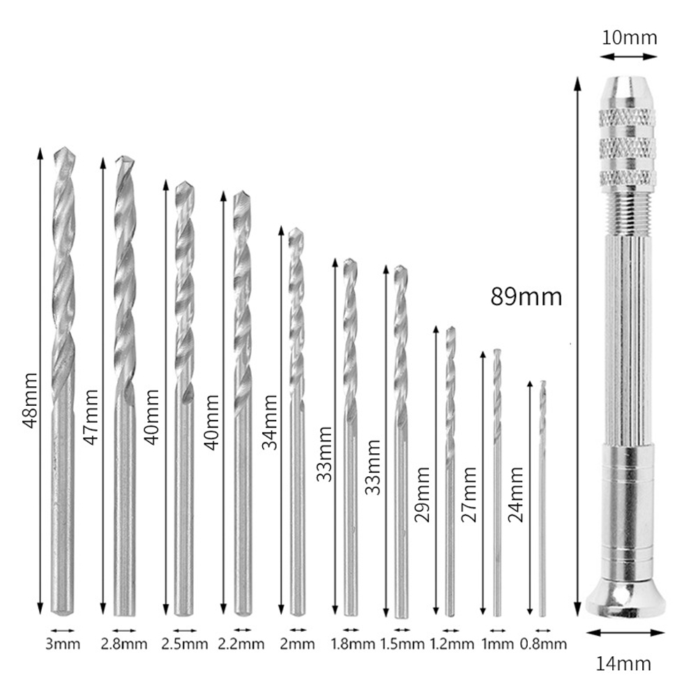 1/11pcs 0.3-3.2mm Mini Micro H - Resin Art Drill Machine 评论和价格
