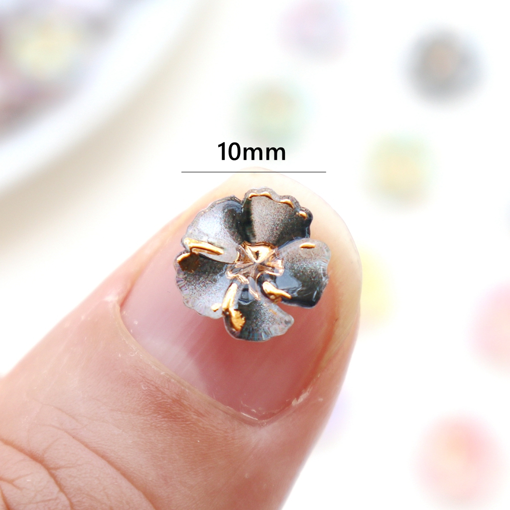 30pcs Mini Resin Flower Caboch - Resin Art Resin 评论和价格