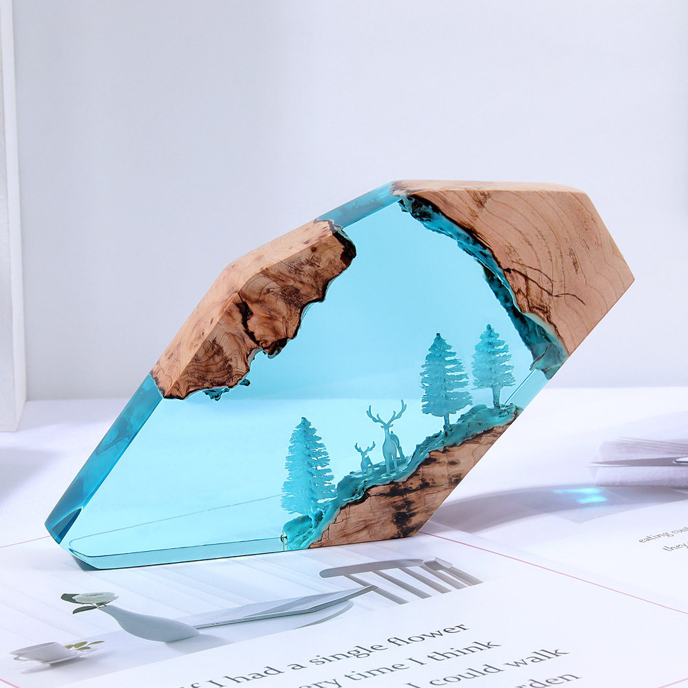 Forest Fairy Deer Desktop Art  - Resin Art Resin 评论和价格