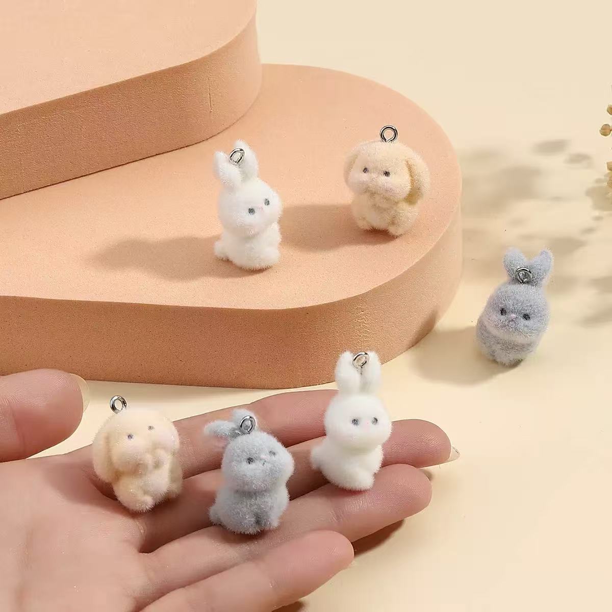 10pcs Flocking Little Rabbit R - Resin Art Diy Kit 评论和价格